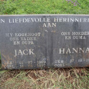 HAUPT Jack 1909-1997 &amp; Hanna 1919-