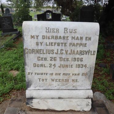 JAARSVELD Cornelius J.C., van 1906-1934