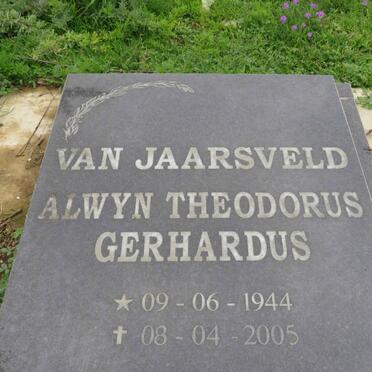 JAARSVELD Alwyn Theodorus Gerhardus, van 1944-2005 &amp; Martha Francina 1935-2003 