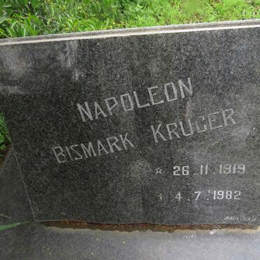 KRUGER Napoleon Bismark 1919-1982
