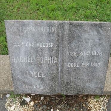 LYELL Rachel Sophia nee CRONJE 1876-1960