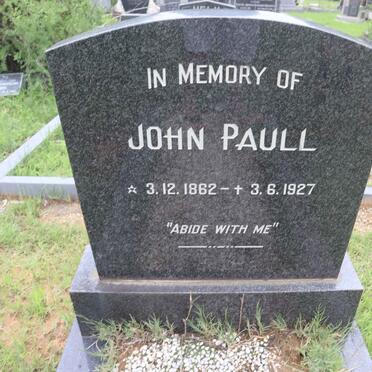 PAULL John 1862-1927
