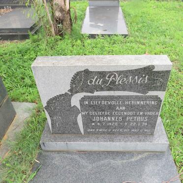 PLESSIS Johannes Petrus, du 1920-1974