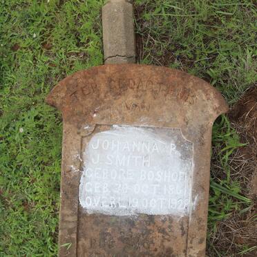 SMITH Johanna P.J. nee BOSHOFF 1861-1928