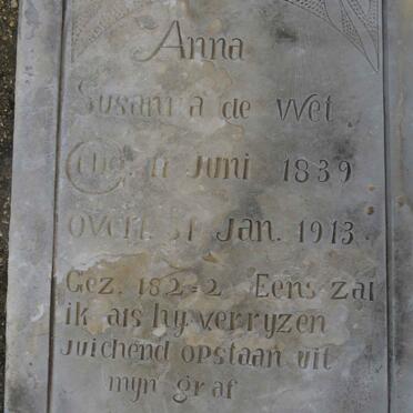 WET Anna Susanna, de 1839-1913