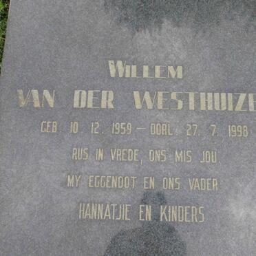 WESTHUIZEN Willem, van der 1959-1998