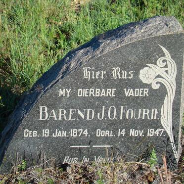FOURIE Barend J.O. 1874-1947