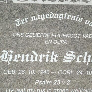 BOTHA Hendrik Schalk 1940-2009