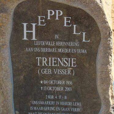 HEPPELL Triensie nee VISSER 1936-2003