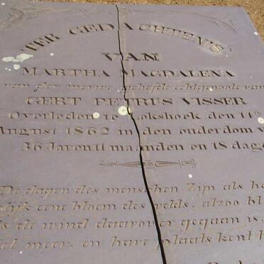 VISSER Martha Magdalena -1862