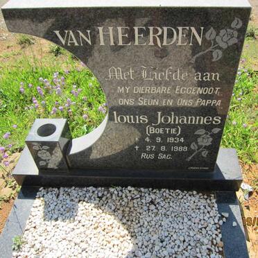 HEERDEN Louis Johannes, van 1934-1988