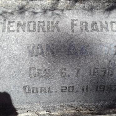 AARDT Hendrik Francois, van 1898-1957