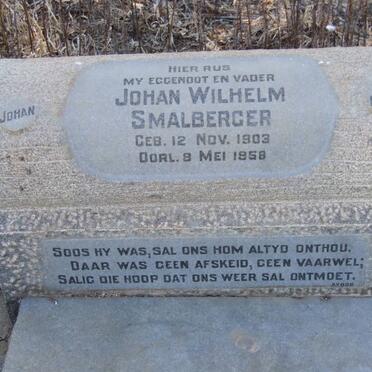 SMALBERGER Johan Wilhelm 1903-1958