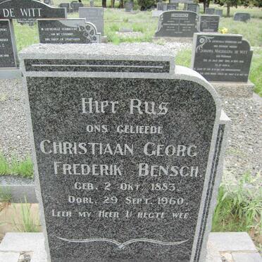 BENSCH Christiaan Georg Frederik 1883-1960