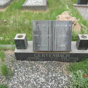 GERTENBACH Andreas 1908-1965 &amp; Elsie Hermina 1905-1991
