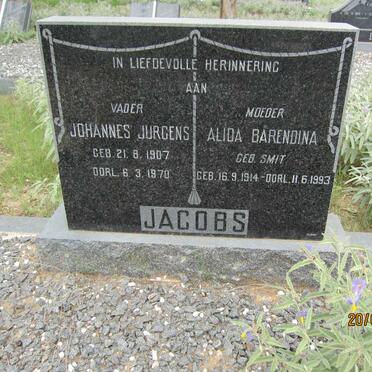 JACOBS Johannes Jurgens 1907-1970 &amp; Alida Barendina SMIT 1914-1993