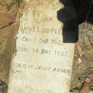 PLESSIS Annie L., du 1922-1922