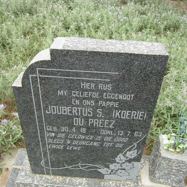 PREEZ Joubertus S., du 1918-1963