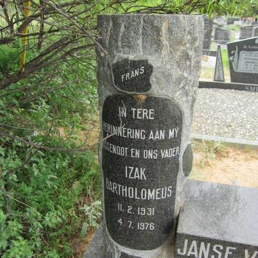 RENSBURG Izak Bartholomeus, Janse van 1931-1976