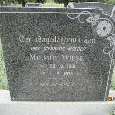 WIESE Miemie 1891-1975