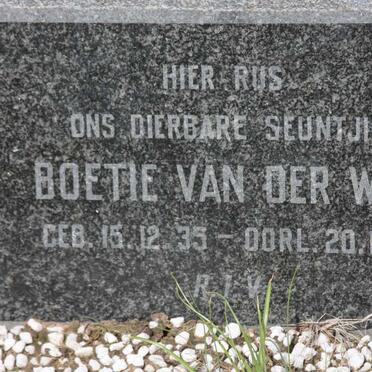 WALT Boetie, van der 1935-1935