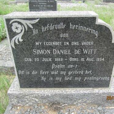 WITT Simon Daniel, de 1888-1954