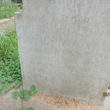 WEIDEMAN Petronella Johanna nee WILKE 1897-1942