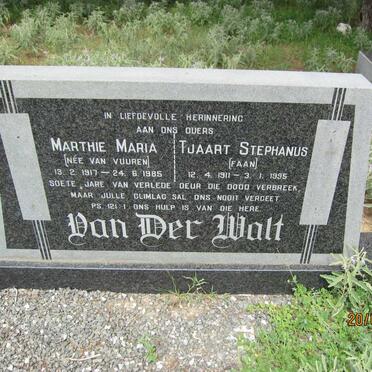 WALT Tjaart Stephanus, van der 1911-1995 &amp; Marthie Maria VAN VUUREN 1917-1985 :: VAN DER WALT T.S. 1946-2010
