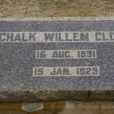 CLOETE Schalk Willem 1891-1929