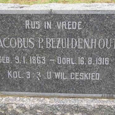 BEZUIDENHOUT Jacobus P. 1863-1916