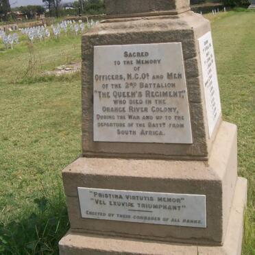 Memorial to Officers, NCO and Men of the 2nd Battalion