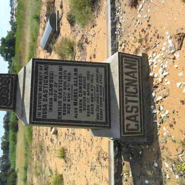 CASTIGNANI Rosa nee CAWOOD 1875-1918 :: ALLAM Mabel nee CAWOOD 1882-1918