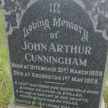 CUNNINGHAM John Arthur 1858-1928