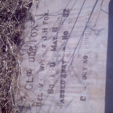 FOX Gertude 1891-1932