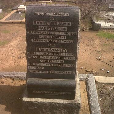 HILL Daniel Benjamin Hauptfleisch -1905 :: HILL David Stanley -1929