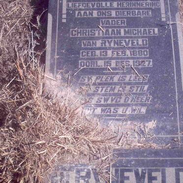 RYNEVELD Christiaan Michael, van 1880-1927