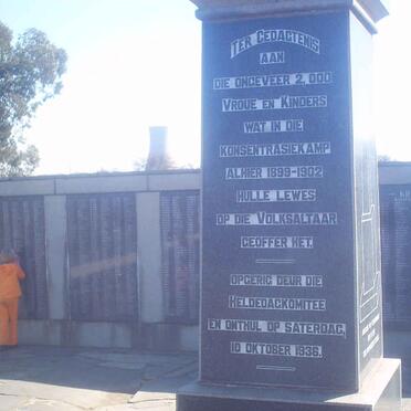 004. Monument for the estimated 2000 women and children who died in the concentration camp