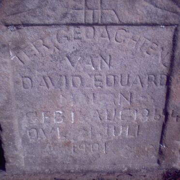 MALAN David Eduard 1864-1901