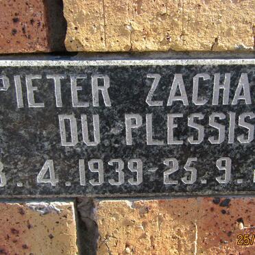 PLESSIS Pieter Zacharias, du 1939-2007
