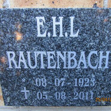 RAUTENBACH E.H.L. 1923-2011