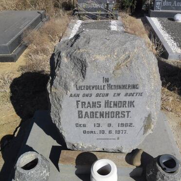 BADENHORST Frans Hendrik 1962-1977