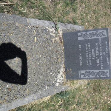 BARRY Michael James 1899-1948