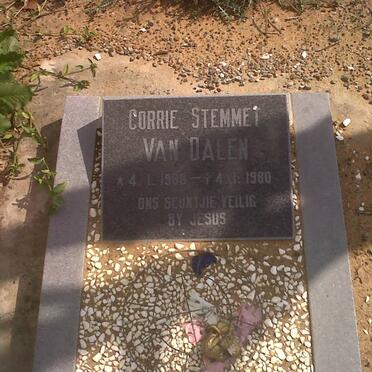 DALEN Corrie Stemmet, van 1980-1980