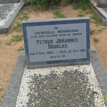 DOUGLAS Petrus Johannes 1922-1961