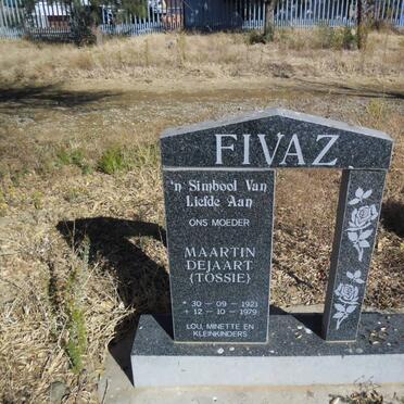 FIVAZ Maartin Dejaart 1921-1979