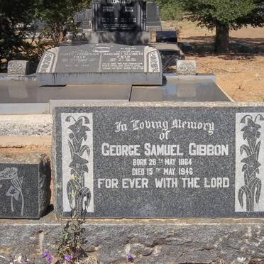 GIBBON George Samuel 1864-1946 &amp; Hendrika Catharina VOGEL 1884-1950