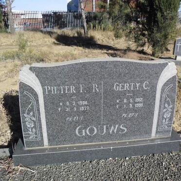 GOUWS Pieter F.R. 1906-1977 &amp; Gerty C. 1912-1998
