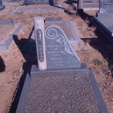 GRAAN Bennie, van 1868-1907