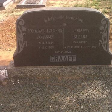GRAAFF Nicolaas Lourens Johannes 1884-1963 &amp; Johanna Susara MIENIE 1881-1970