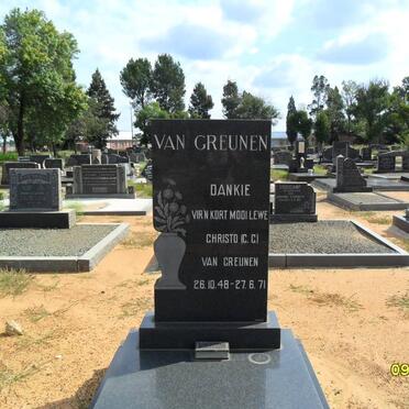 GREUNEN Christo G., van 1948-1971